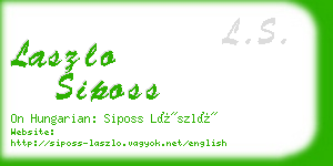 laszlo siposs business card